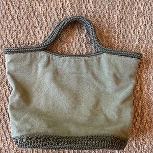 Carrie Forbes Canvas and Raffia Tote